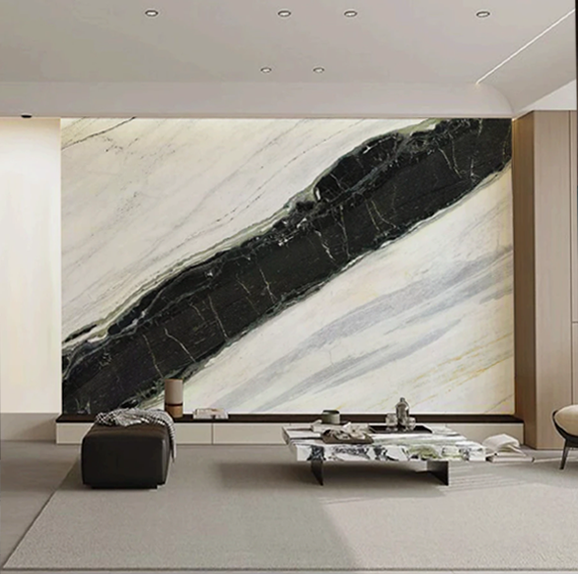 White Gold Vein Marble